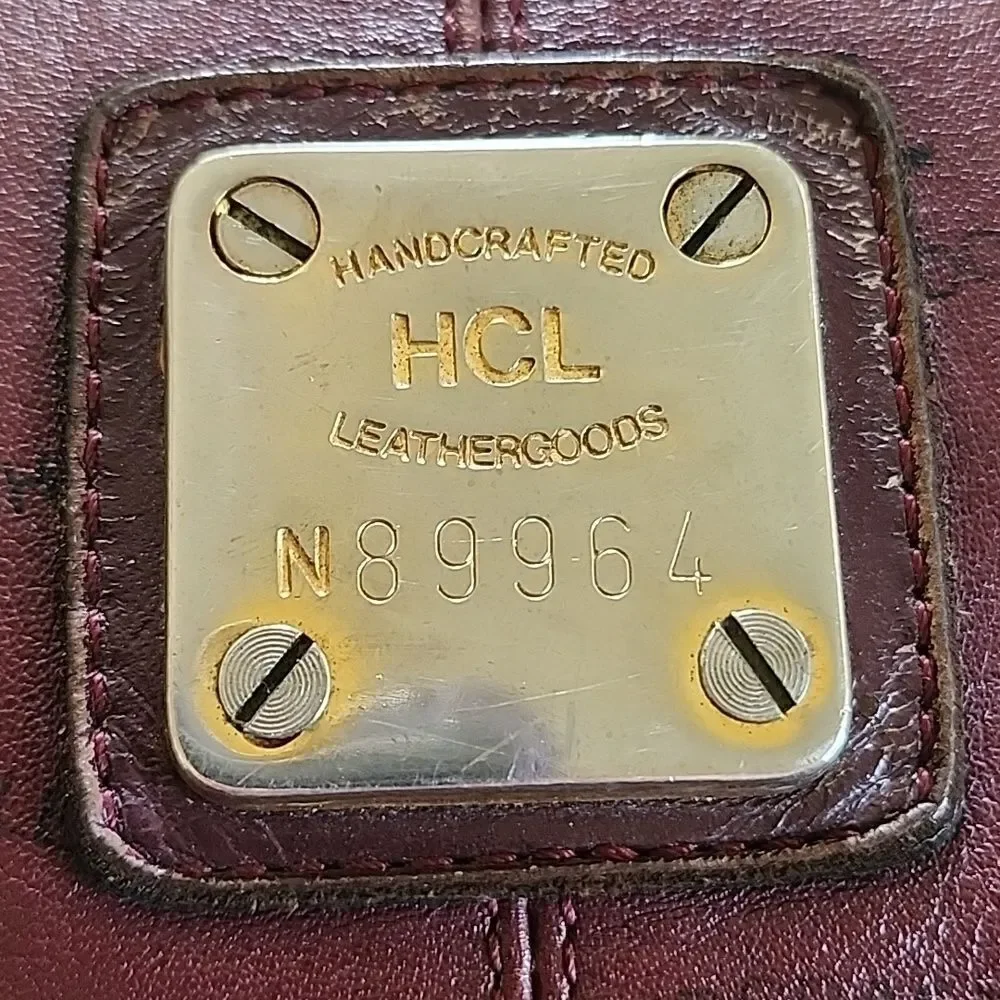 HCL Germany Luxury Y2K Boho Chic Indie Sleaze Slouchy Stamped Leather Hobo Bag
